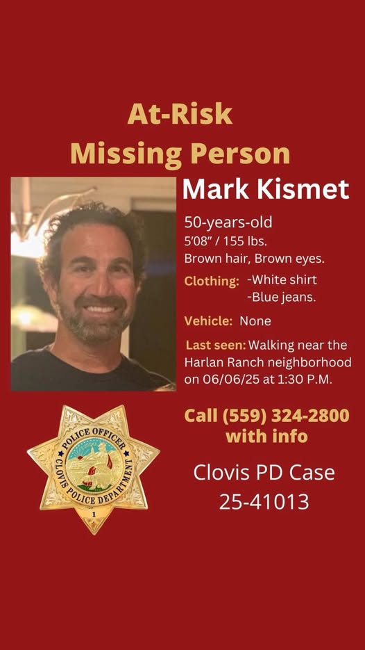 Mark Kismet Missing: Help Locate Mark Kismet From Clovis, CA